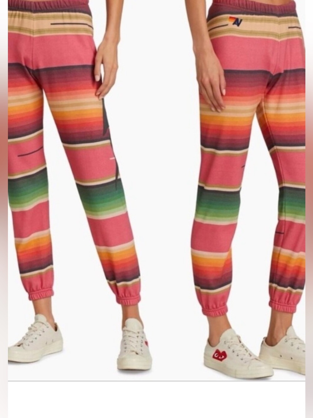 Aviator Nation Serape Bolt Stitch Jogger Pants